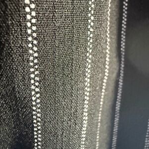 Promesa Black and White Pinstripe Fabric